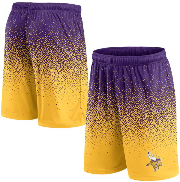 Men's Minnesota Vikings Purple/Gold Ombre Shorts